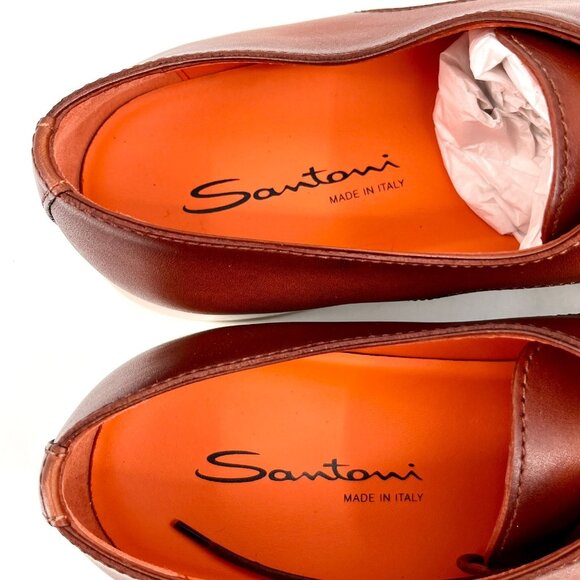 Santoni Men\'s Atlantis Lace up Plain Toe Dress Shoes US Size 11 New In Box main image 9